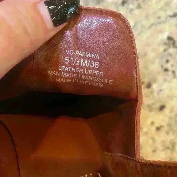 Vince Camuto Perforated Suede Ankle Booties - Picture 5 of 7